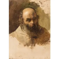 Venezia, 1791 - Milano, 1882 / Testa di carattere / Firmato 'Hayez' in basso a destra by Francesco Hayez, oil on canvas, offered Nov 2018
