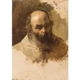 Francesco Hayez, Venezia, 1791 - Milano, 1882 / Testa di carattere / Firmato 'Hayez' in basso a destra