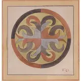 Fortunato Depero, Fondo 1892 - Rovereto 1960 / Arabesco (studio per cuscino), circa 1923