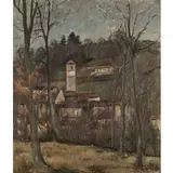 Raffaele De Grada, Milano 1885 - 1957 / Chiesina in Verbania, 1940, oil on canvas