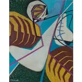 Enrico Prampolini, Modena 1896 - Roma 1956 / Astrazione di una resistenza (l'occhio del ciclope), 1943