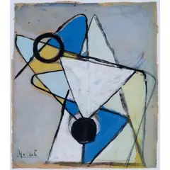 Firenze 1923 - 1996 / Senza titolo, 1948 by Mario Nuti, mixed media and gouache on paper, offered Dec 2018
