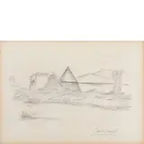 Carlo Carrà, Quargnento 1881 - Milano 1966 / Senza titolo, anni '60, pencil on paper