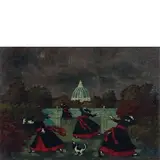 Nino Caffè, Alfedena 1908 - Pesaro 1975 / Senza titolo, oil on canvas