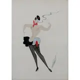 Pietroburgo 1892 - Parigi 1990 / Senza titolo by De Tirtoff Romain Detto Erte', mixed media on paper, offered Dec 2018