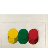 Rodolfo Aricò, Milano 1930 - 2002 / Senza titolo, 1966, mixed media on cartoncino