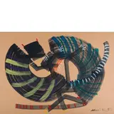 Hussein Madi, Chebaa 1938 / Senza titolo, 1971, mixed media on paper