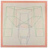Achille Perilli, Roma 1927 / Dans le miroir, 1969, mixed media on canvas