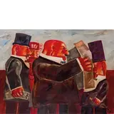 Franz Borghese, Roma 1941 - 2005 / Senza titolo, oil on canvas