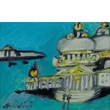 Remo Brindisi, Roma 1918 - Milano 1996 / Venezia, oil on canvas