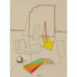 Lucio Del Pezzo, Napoli 1933 / Senza titolo, 1971