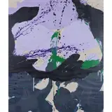 Norman Bluhm, Chicago 1921 - East Wallingford 1999 / Libya, 1973, mixed media on paper riportata on cardboard intelato