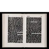 Emilio Isgrò, Barcellona Pozzo Di Gotto 1937 / Libro cancellato, 1974