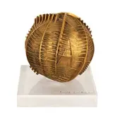 Morciano di Romagna 1926 / Sfera, 1979/1980 by Arnaldo Pomodoro, bronze dorato and base in plexiglass, offered Dec 2018