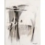 Carlo Nangeroni, New York 1922 / Senza titolo, mixed media on compensato