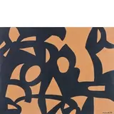 Trapani 1924 - Roma 2014 / Capriccio nero, 1991 by Carla Accardi, tempera on paper, offered Dec 2018
