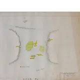Gianfranco Baruchello, Livorno 1924 / Sulla posizione dell'isola di Tristano e il domicilio del Sergente Loss, 1991, mixed media on paper