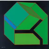 Achille Perilli, Roma 1927 / L'avventura allegra, 2007, mixed media on canvas