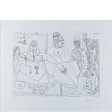 Pablo Picasso, Malaga 1881 - Mougins 1973 / Senza titolo, 1968, etching on paper