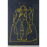 Felice Casorati, Novara 1883 - Torino 1963 / Nudo, 1960, Incisione su linoleum