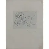 Chateau Cambresis 1869 - Nizza 1954 / Senza titolo, 1925 by Henri Matisse, lithograph on paper, offered Dec 2018