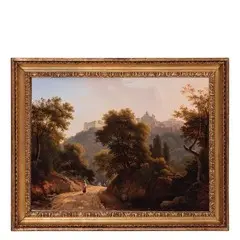 Veduta di Ariccia by Giambattista Bassi, Firmato in basso a destra, offered Mar 2019