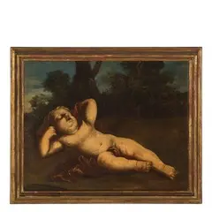 Giuseppe Diamantini, Putti dormienti, oil on canvas