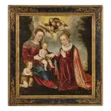 Luca Mombello, Sposalizio mistico di Santa Caterina, oil on canvas