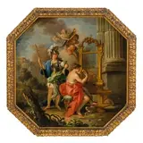 Fedele Fischetti, Scena mitologica, oil on canvas ottagonale