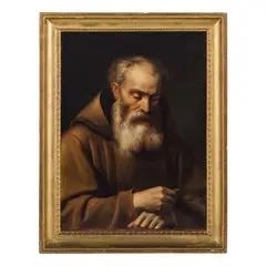 San Giuseppe da Leonessa? by Giuseppe Cades, oil on paper, offered Mar 2019