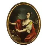 Filippo Falciatore, Giuditta, oil on canvas ovale