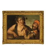 Niccolò Frangipane, Scena grottesca, oil on canvas