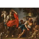 Francesco de Mura, Erminia tra i pastori