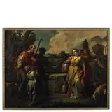 Gaetano Zompini, Rebecca al pozzo, oil on canvas