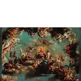 Mariano Rossi, Bozzetto raffigurante l'Allegoria del Trionfo della Chiesa, oil on canvas
