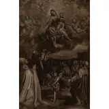Enea Salmeggia, Madonna del Rosario con i Santi Domenico, Caterina e Martino vescovo, oil on panel