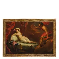Laurent Pêcheux, Giove e Semel, oil on canvas
