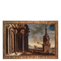 Capriccio architettonico by Alessandro Salucci, oil on canvas, offered Mar 2019