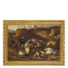 Philipp Peter Roos, Cacciagione, oil on canvas