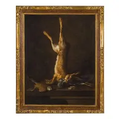 William Gowe Ferguson, Natura morta con lepre, oil on canvas