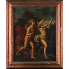 Apollo e Dafne by Pietro Angeletti, oil on canvas, offered Mar 2019