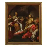 Carlo Maratta, San Bernardo induce l'antipapa Vittore IV ad umiliarsi di fronte ad Innocenzo III, oil on canvas