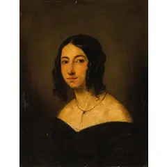 Milano 1815 - 1878 / Ritratto di giovane donna by Domenico Induno, oil on canvas, offered Mar 2019