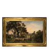 Achille Tominetti, Milano 1848 - Miazzina (No) 1917 / Al pascolo / Firmato A Tominetti in basso a destra, oil on canvas