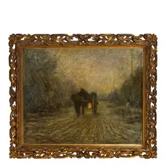 Milano 1857 - Monza 1931 / Verso la notte / Firmato Emilio Borsa e datato 903 in basso a sinistra by Emilio Borsa, oil on canvas, offered Mar 2019
