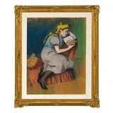Federico Zandomeneghi, Venezia 1841 - Parigi 1917 / Ragazza dai capelli biondi / Timbro dell'atelier in basso a sinistra