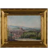 Oscar Ghiglia, Livorno 1876 - Firenze 1945 / Da una villa fiorentina / Firmato O Ghiglia in basso a destra