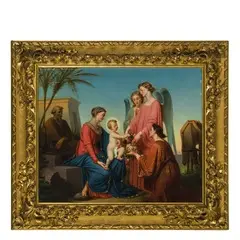 Adorazione del Bambino by Henri-Pierre Picou, oil on canvas, offered May 2019