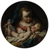 Francesco Polazzo, Madonna con il Bambino, oil on canvas