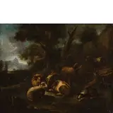 Pastorale by Angelo Maria Crivelli Detto Il Crivellone, oil on canvas, offered May 2019